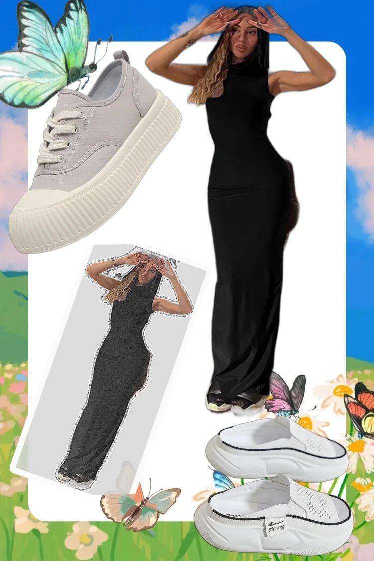 Elegant Vintage Hoodie Maxi Dress | Statement Festival Outfit For Daily Summer Wear