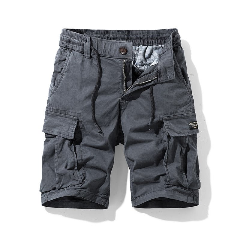 Men Summer Pockets Cotton Shorts