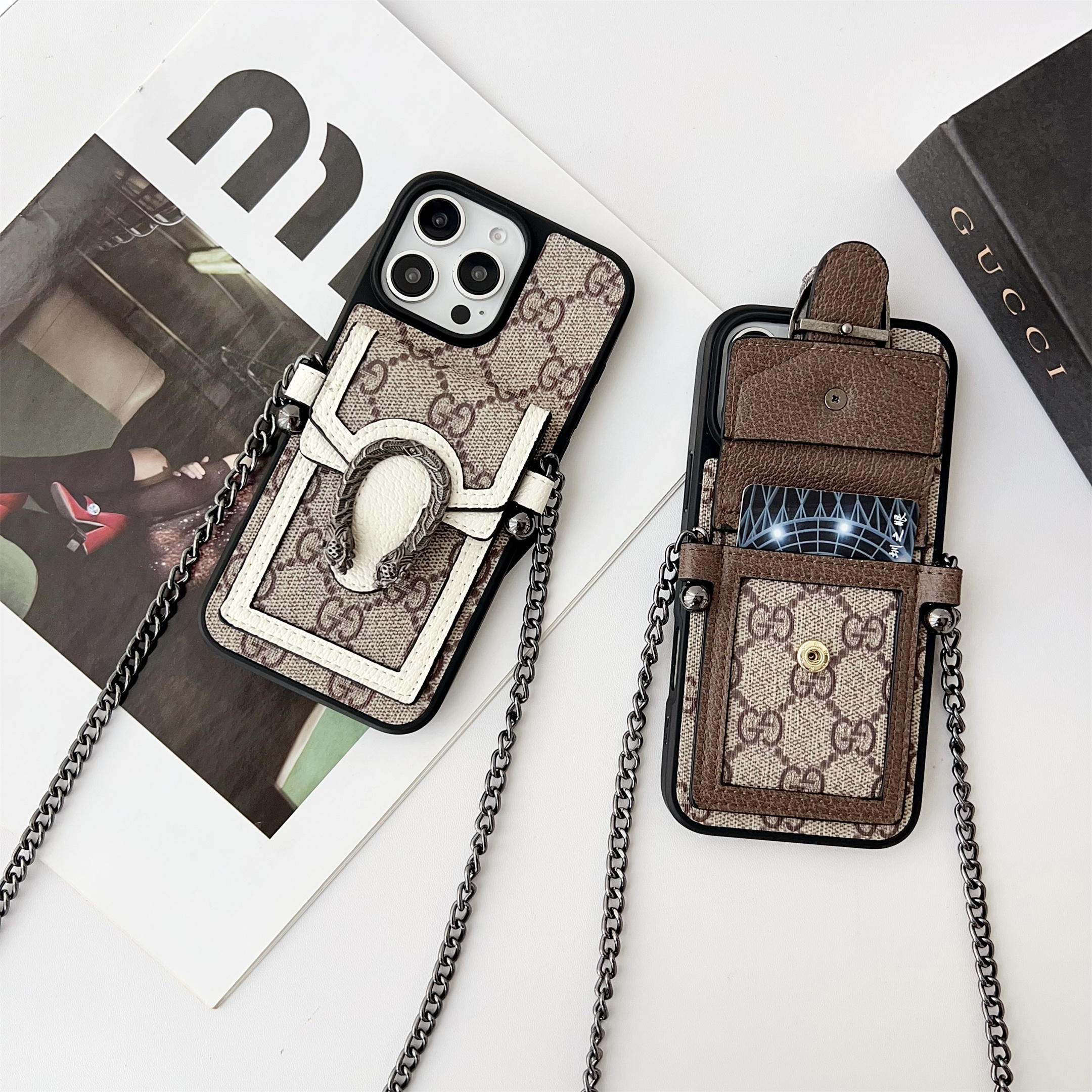 Gucci Dionysus GG Ophidia Leather Crossbody Bag Apple iPhone Case Samsung Galaxy Wallet Cover