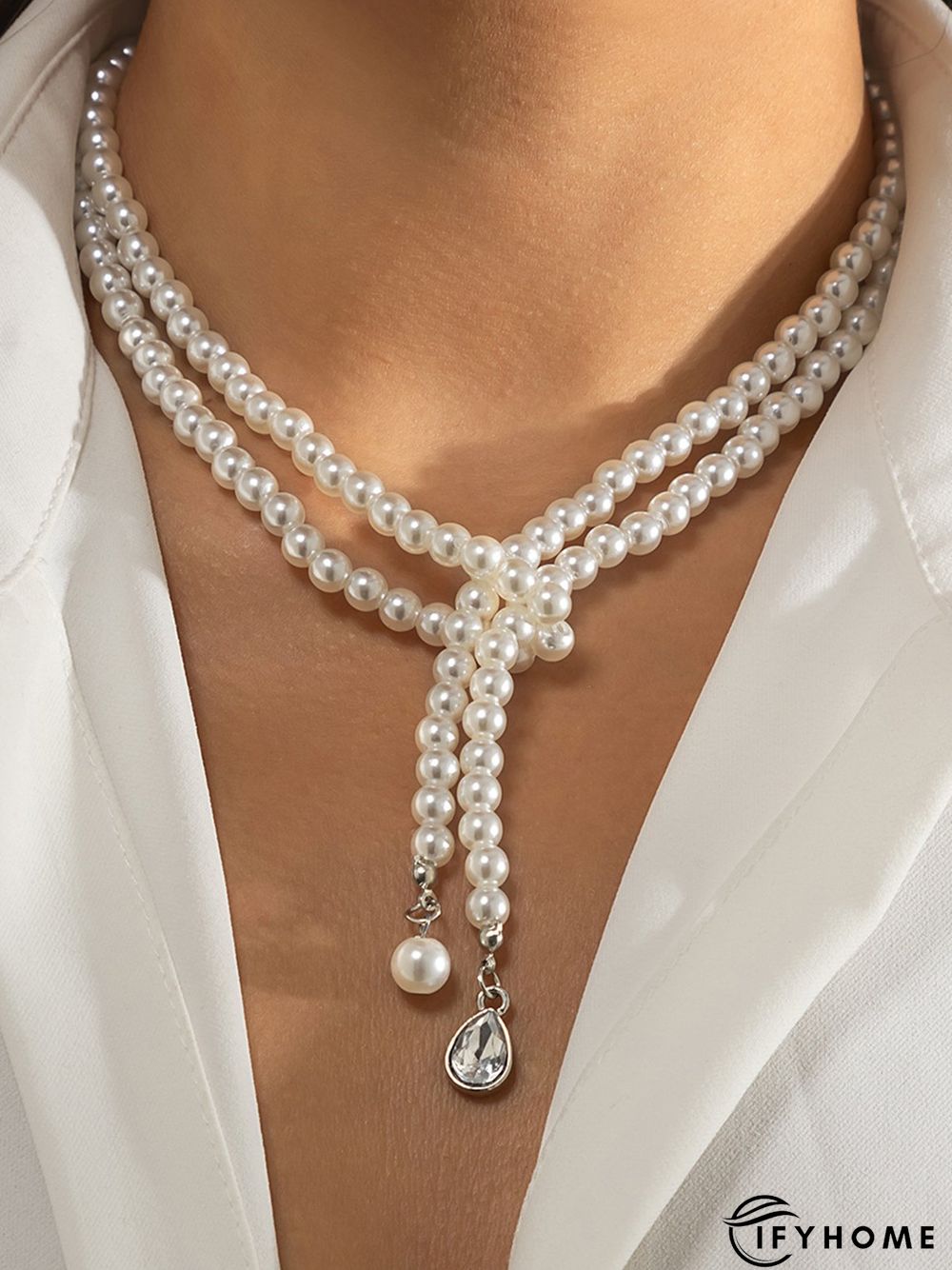 Vintage Trend Pearl Tassel Necklace | IFYHOME