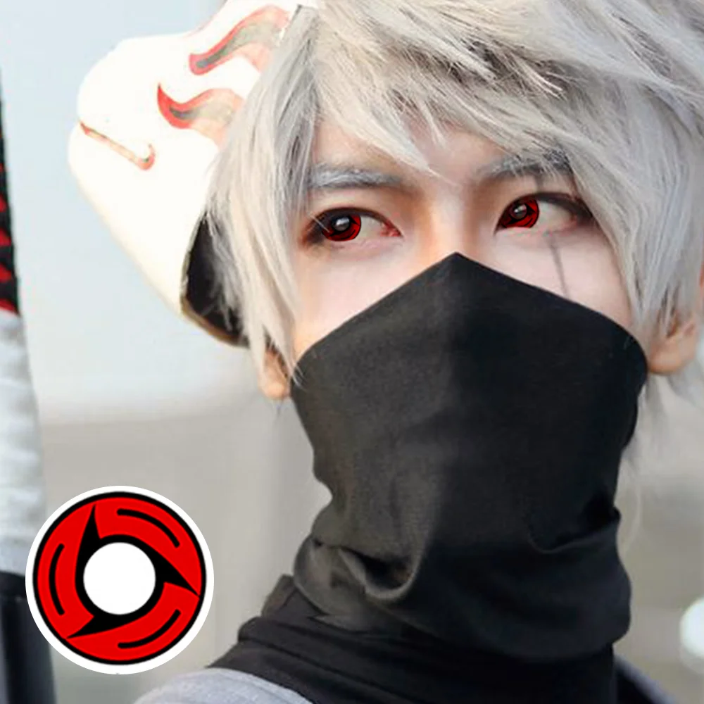 Sharingan Bladed Red Cosplay Contact Lenses 14.5mm