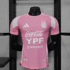 Joyfball 2025 Player Version Argentina pink Football Shirt 1:1 Thai Quality（The player version jersey is a bit tight, please pay attention to the size selection）