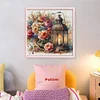 Flower Lantern - 11CT Counted Cross Stitch - 40*40cm - Flower