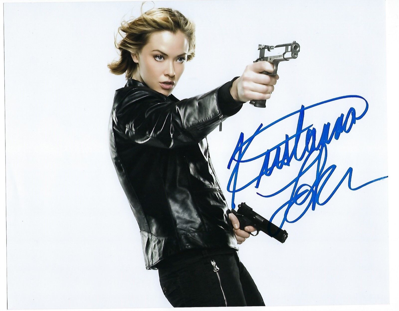 Kristanna Loken signed Photo Poster painting