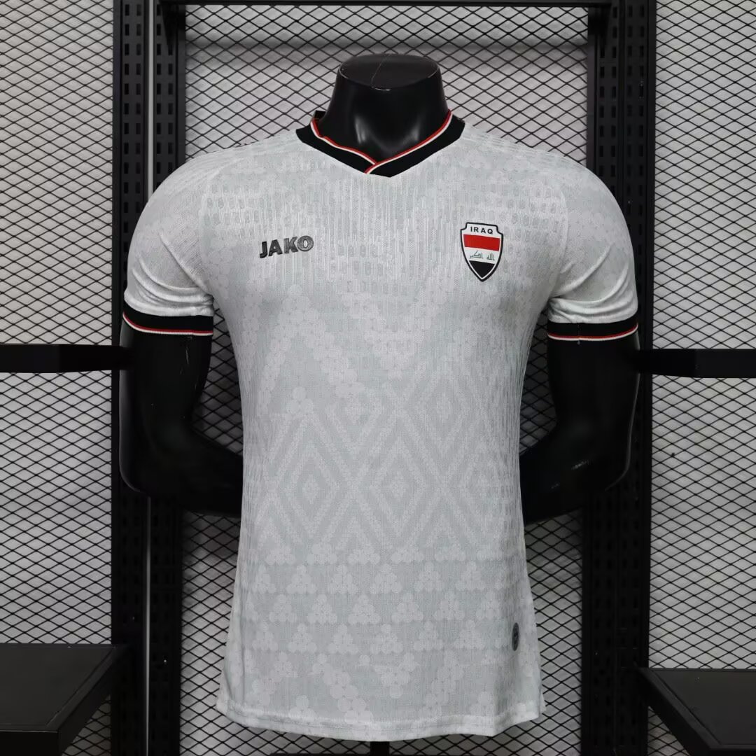 2026 Player Version Iraq National Team Away Football Jersey（The player version jersey is a bit tight, please pay attention to the size selection）