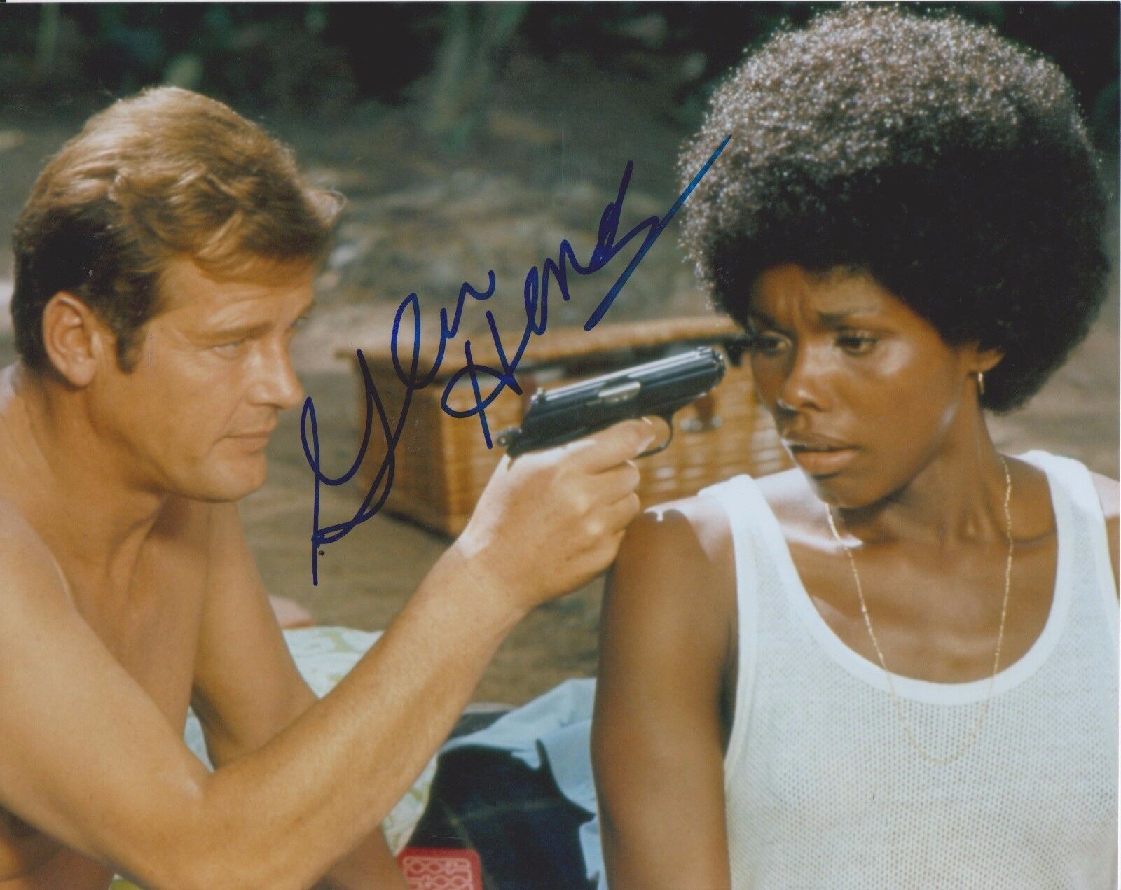 Gloria Hendry Bond 007 Live & Let Die 13 Original Autographed 8X10 Photo Poster painting