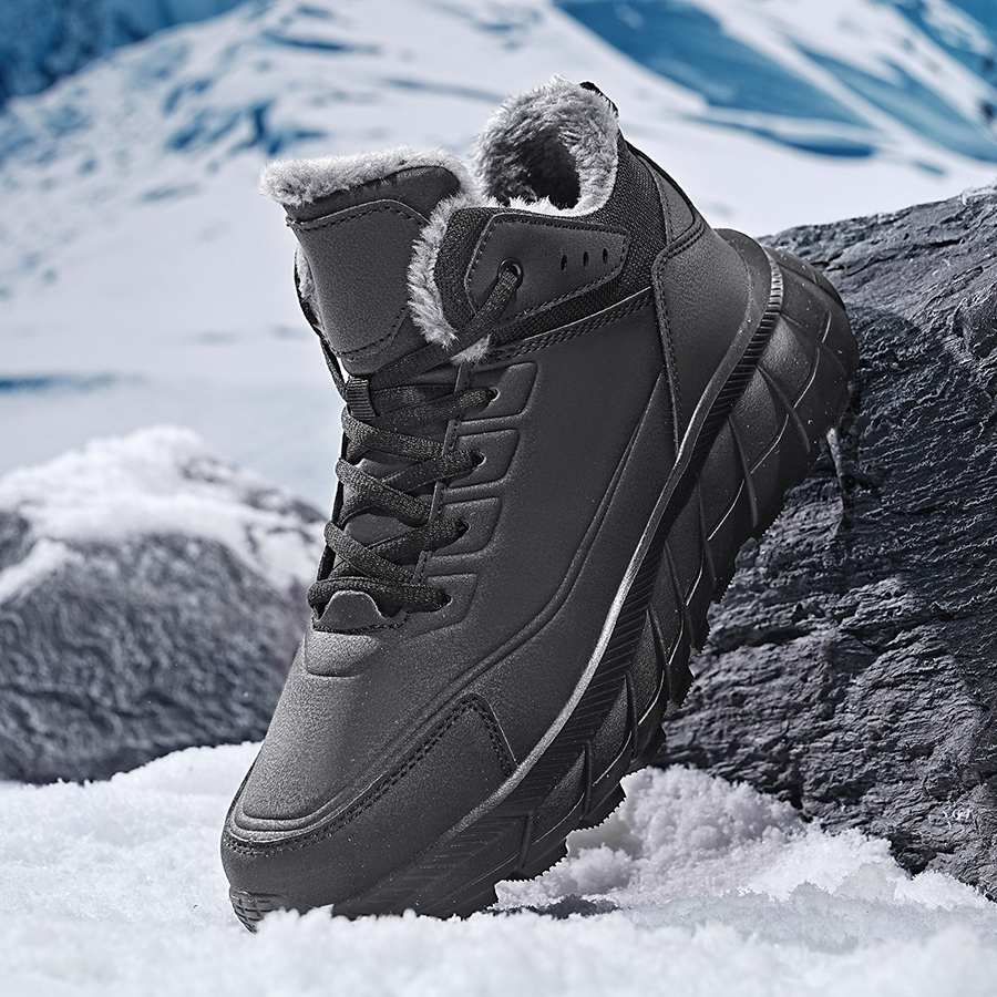 Greenacrs shoes for mens dress Men Casual Snow Boots lace up Waterproof Warm Winter Shoes Men ankle Boots Outdoor Mountains Climbing Sneaker Man Trekking shoes
