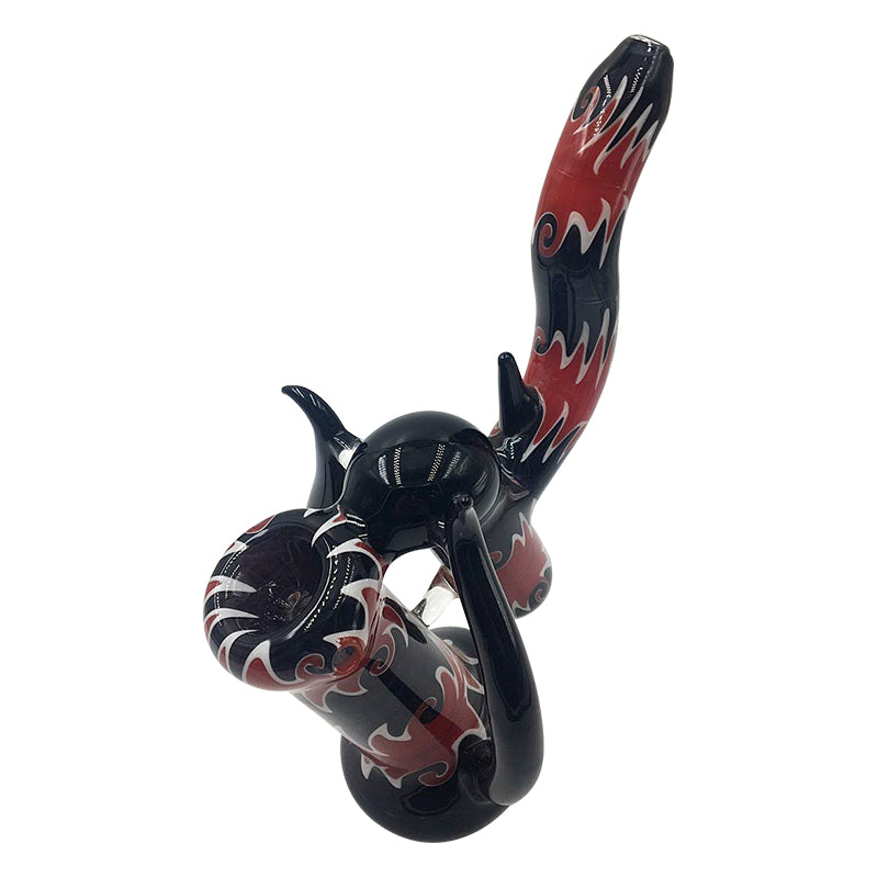 High-end double bubbler hand pipe hammer glass 