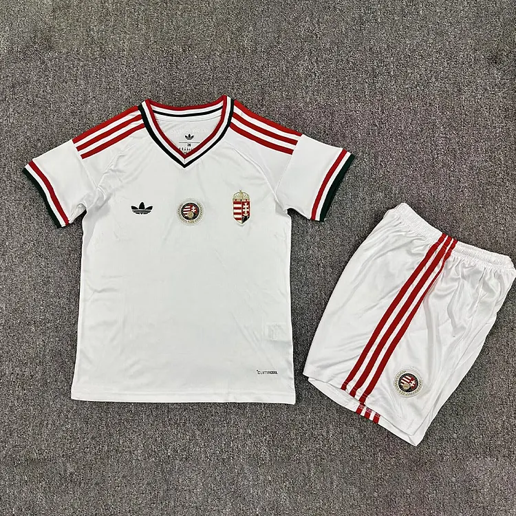 Kids Hungary 2026 World Cup Away Jersey 1:1 Thai Quality