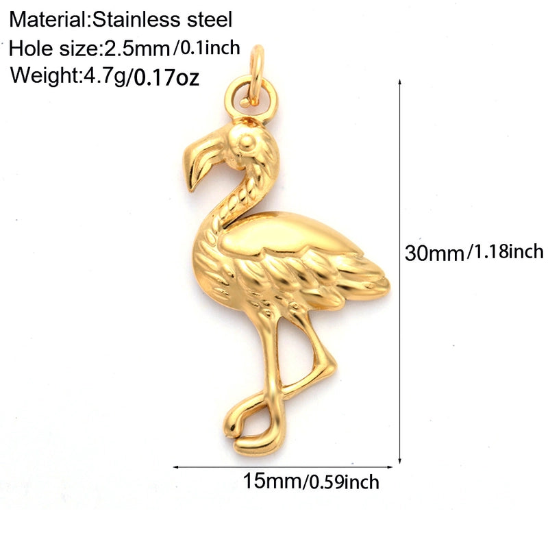 1 Piece 304 Stainless Steel Sunflower Compass Shark Pendant Jewelry Accessories