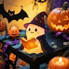 Cute Ghost Reading Book Night Light Easy To Use Halloween Cute Night Light Lightweight for Indoor Party Desk Outdoor Halloween Decoration