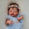 [🔊Heartbeat Sound and Coos] 20" Handmade Lifelike Reborn Newborn Baby Sleeping Girl Named Aliena with Painted Hair - RBBI-Myrebornbabydoll® Myrebornbabydoll®