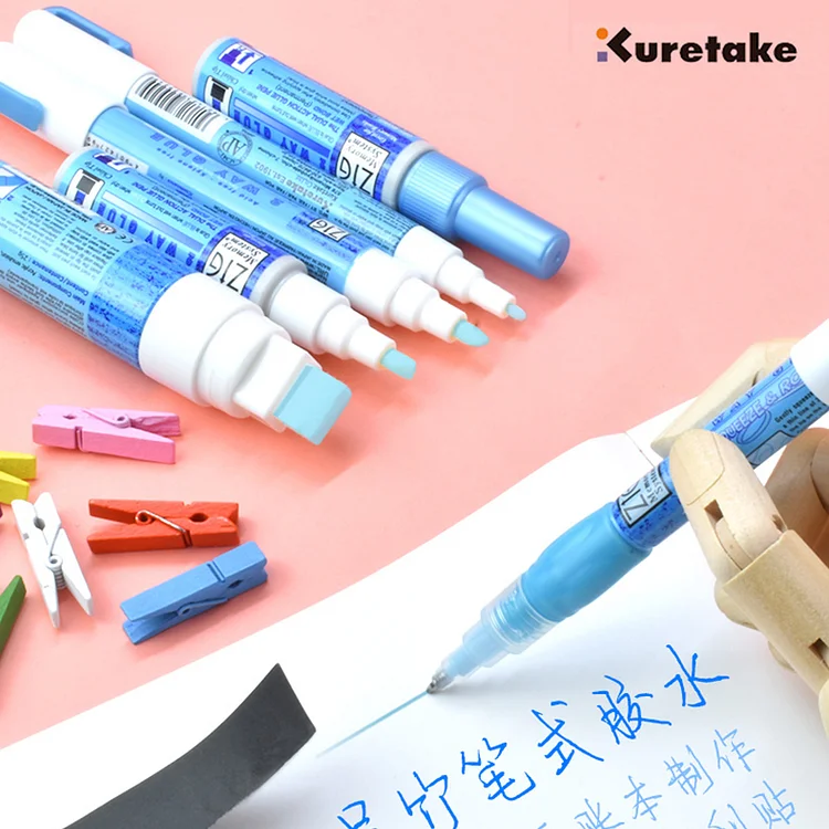JOURNALSAY Japen Kuretake ZIG Dual-purpose Color-changing Glue Pen