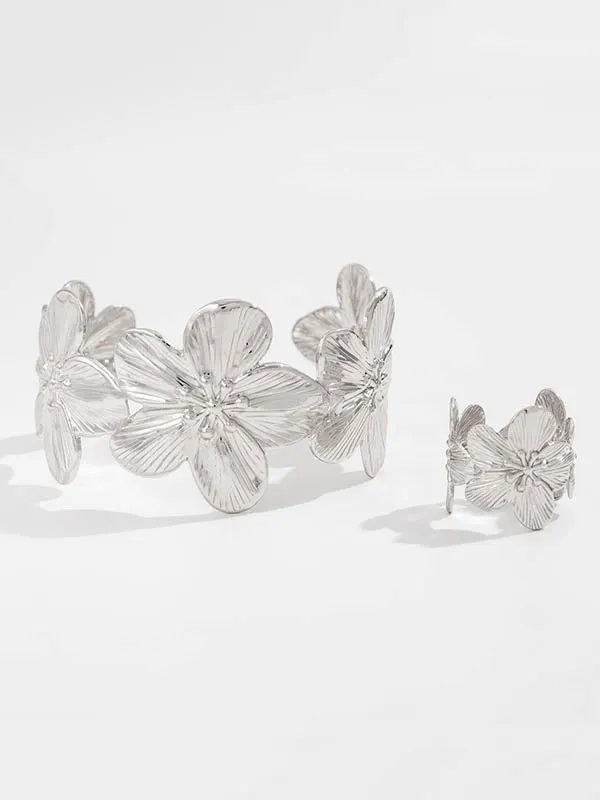 Flower Shape Geometric Bracelet Accessories Rings Accessories