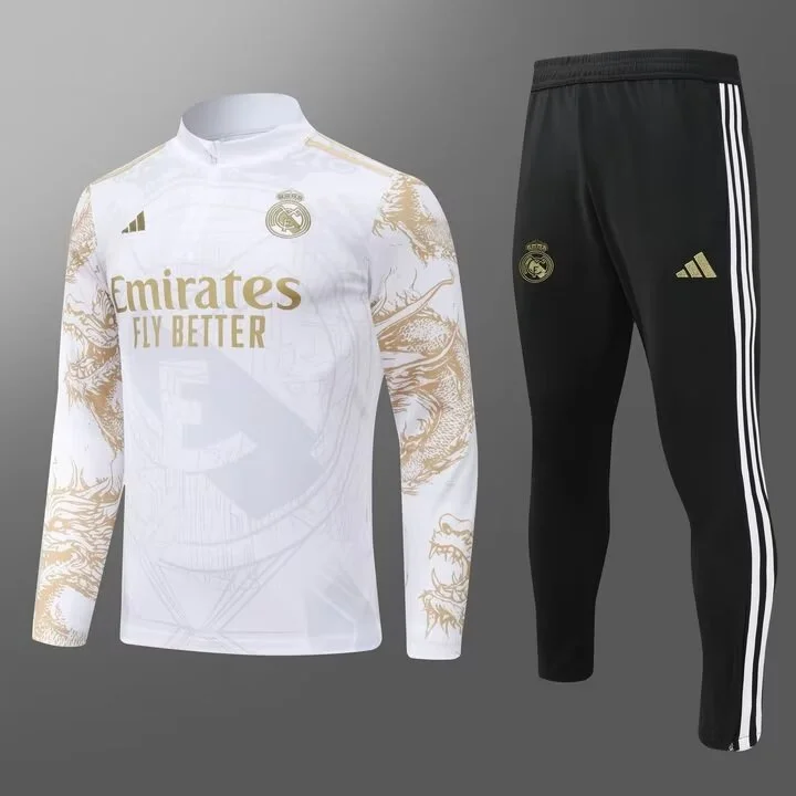 2024/25 Real Madrid half-zip training kit