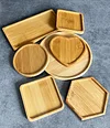 Bamboo wood coaster frame bamboo tray trivet base for the mosaic coaster kit make your own coaster handmade craft project diy craft supplies