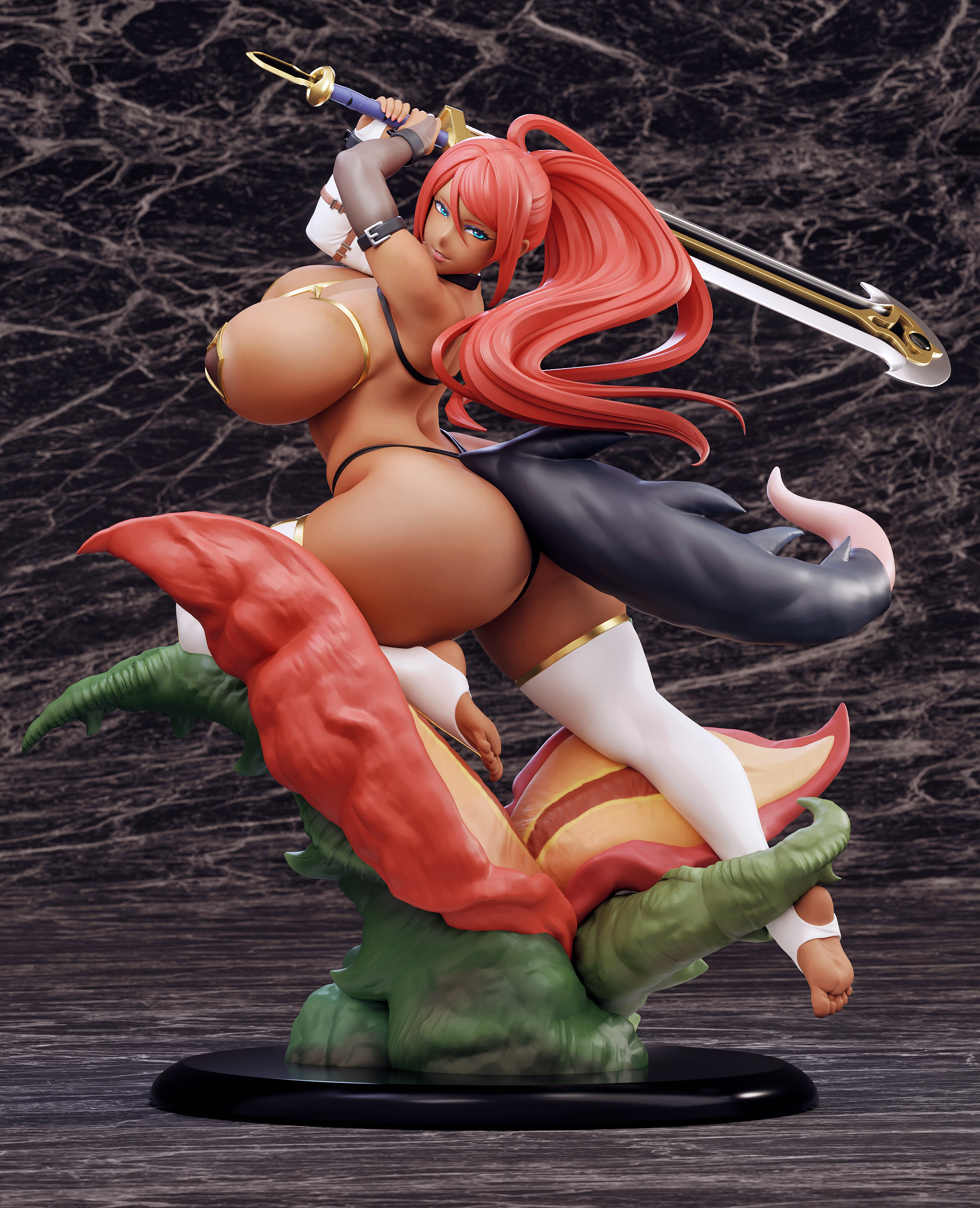SODA Studio - Silver-Rank Adventurer Fire Dragon Rinea 1/6 Statue(GK) (Adult 18+)-