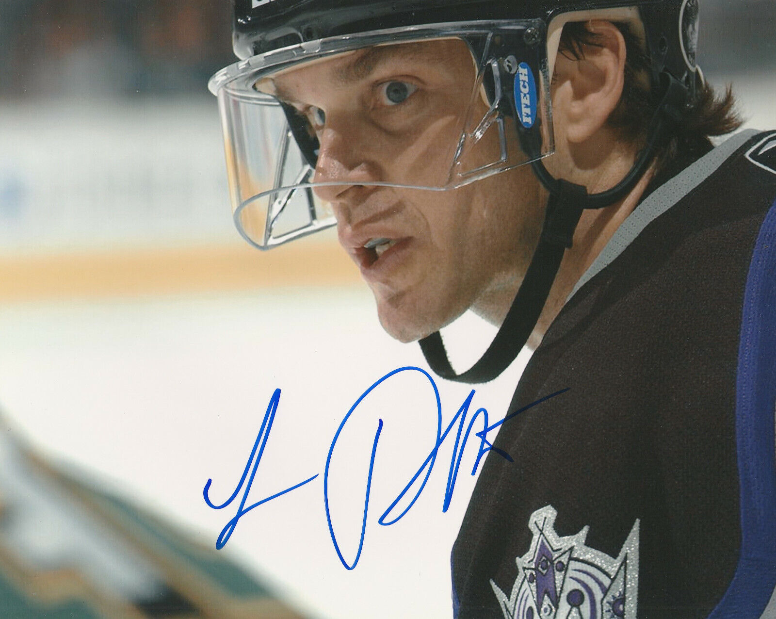 LUC ROBITAILLE SIGNED LOS ANGELES LA KINGS 8x10 Photo Poster painting #1 Autograph