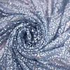 108" Dusty Blue Seamless Premium Sequin Round Tablecloth