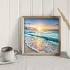 11CT Counted/Stamped Sunset By The Sea-Cross Stitch-40*40cm
