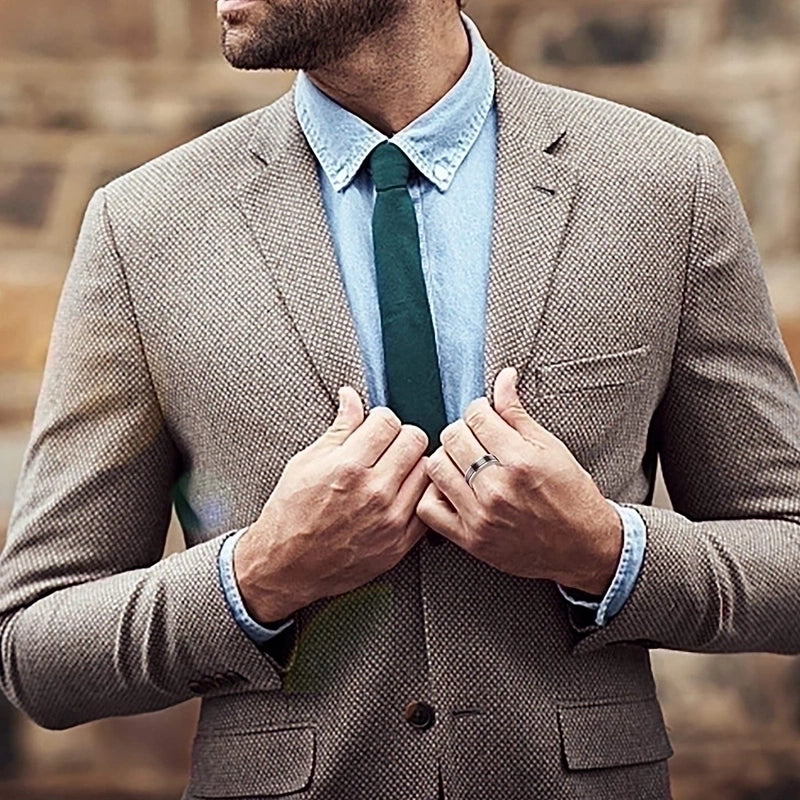 Minimalist Geometric 304 Stainless Steel Plating Inlay Zircon Black Plated Men’S Rings