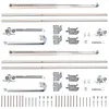 [US Local Warehouse] 2 Set Pocket Door Frame Kits with 220LBS Two-Way Soft-Close Mechanism Hidden Door Kit Sliding Hardware Smoothly and Quietly Easy to Install (24-36x80in)