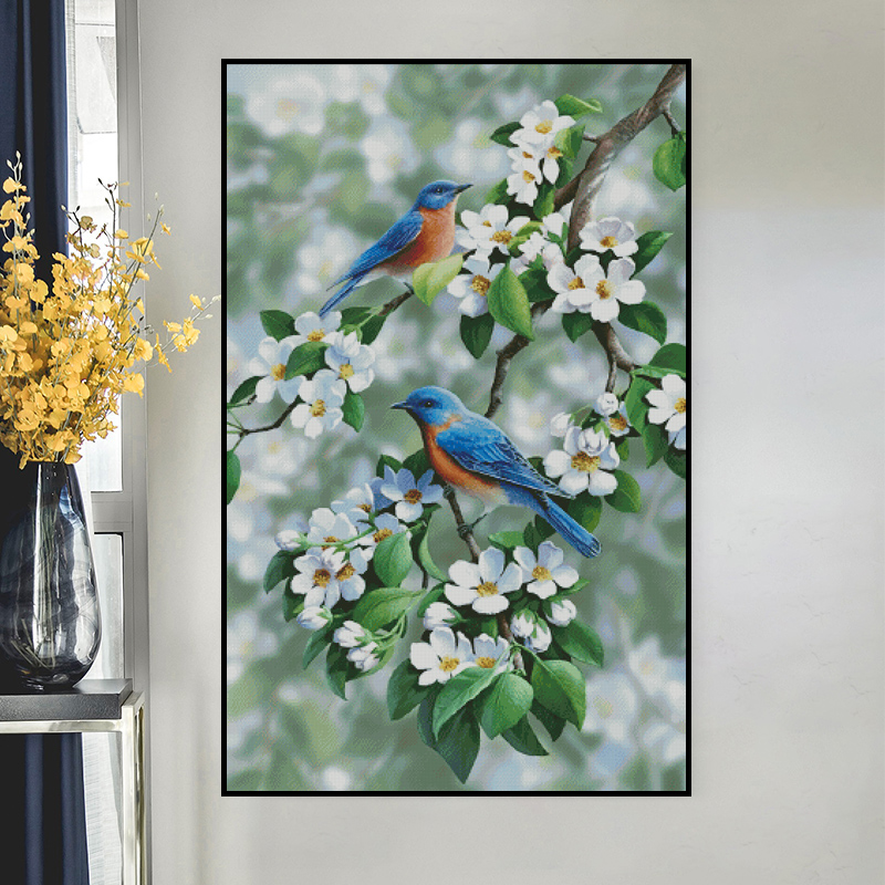 [JJ1160-Bird on the Flower Branch] Painting Fairy Cross Stitch