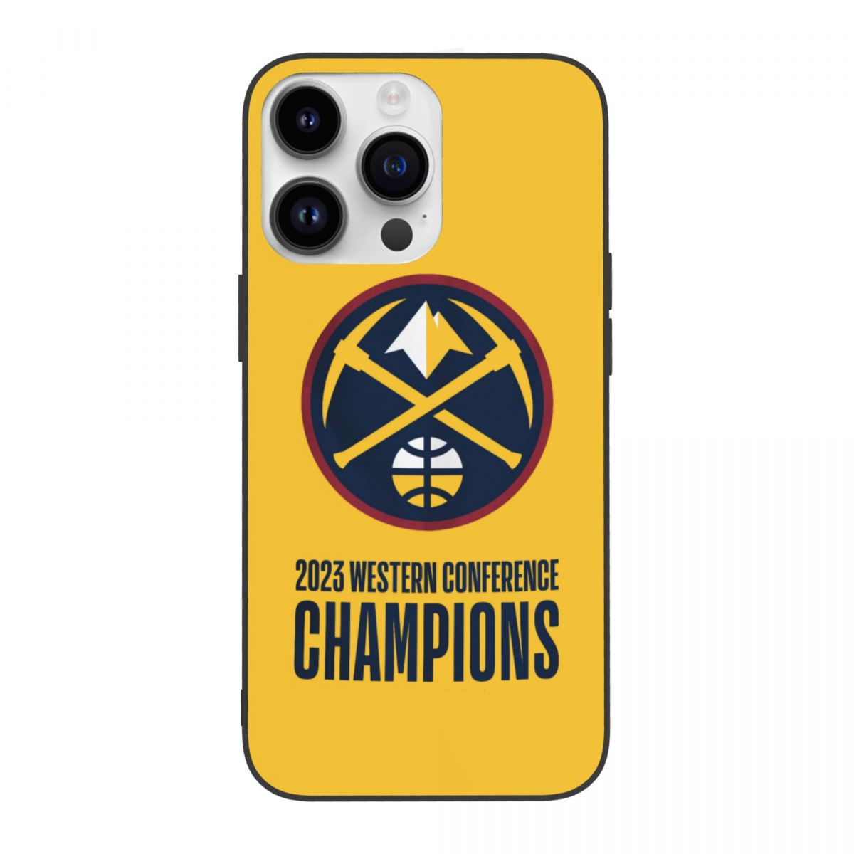 Denver Nuggets 2023 Western Conference Champions Yellow iPhone Case Cover