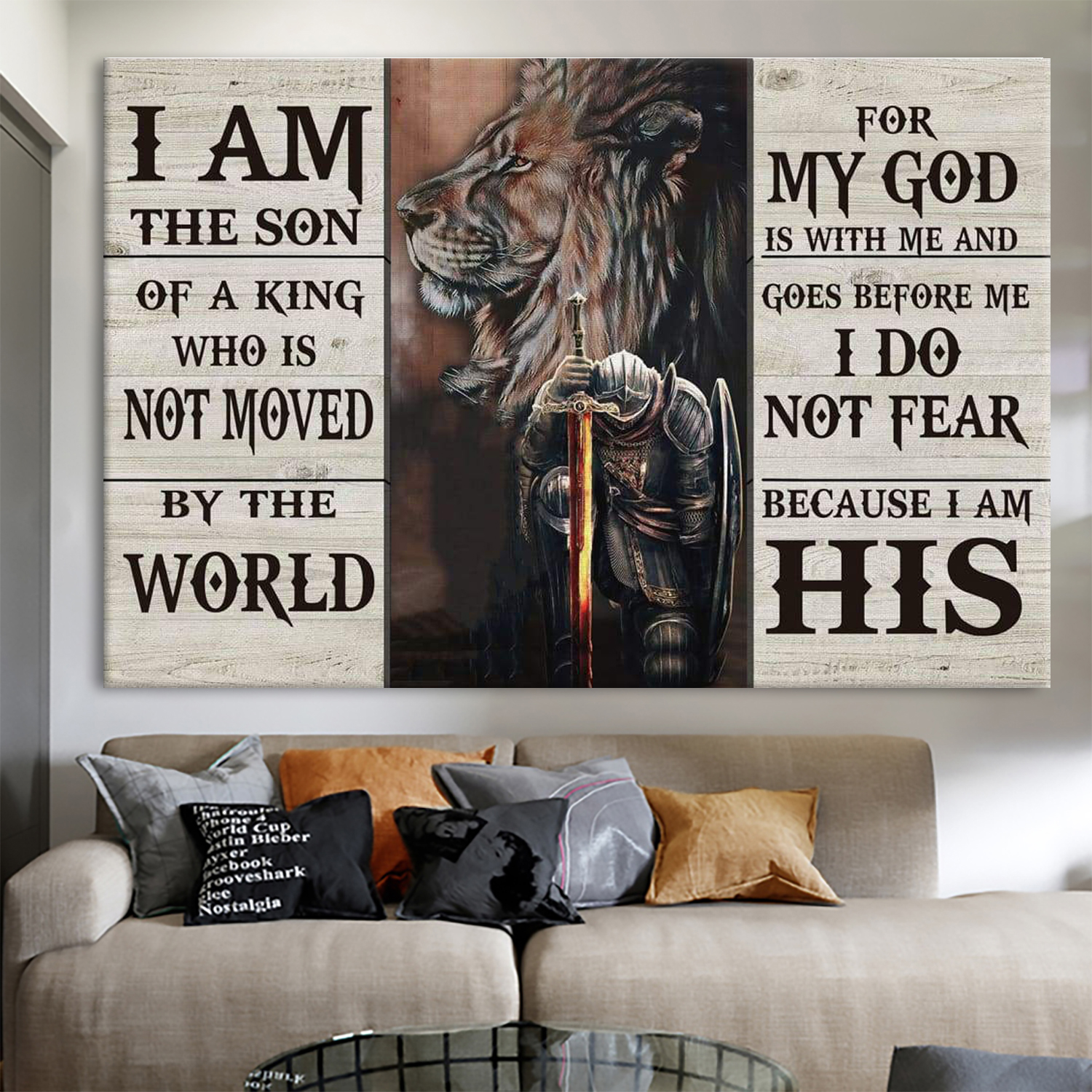 I am the Son of the King Canvas Wall Art