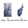 5D DIY Animal Peacock Embroidery Diamond Painting Rhinestones Cross Stitch