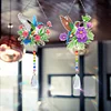 2pcs Flower Bird Diamond Painting Double-sided Crystal Window Suncatcher Craft Set Birthday Gifts Home Garden Decor Hanging Kit