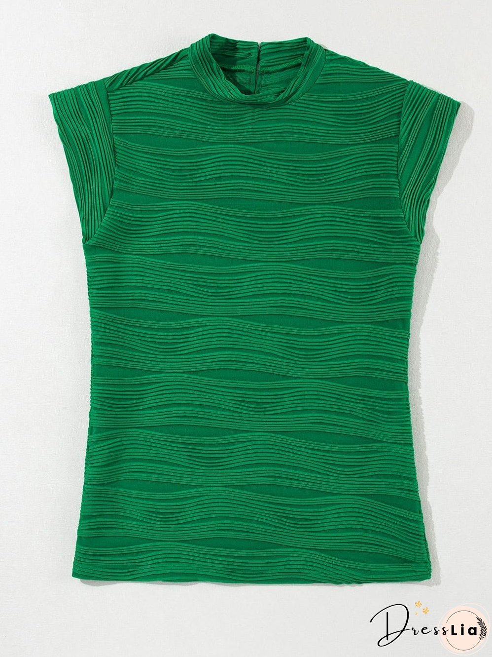 Elegant Wave Pattern Blouse