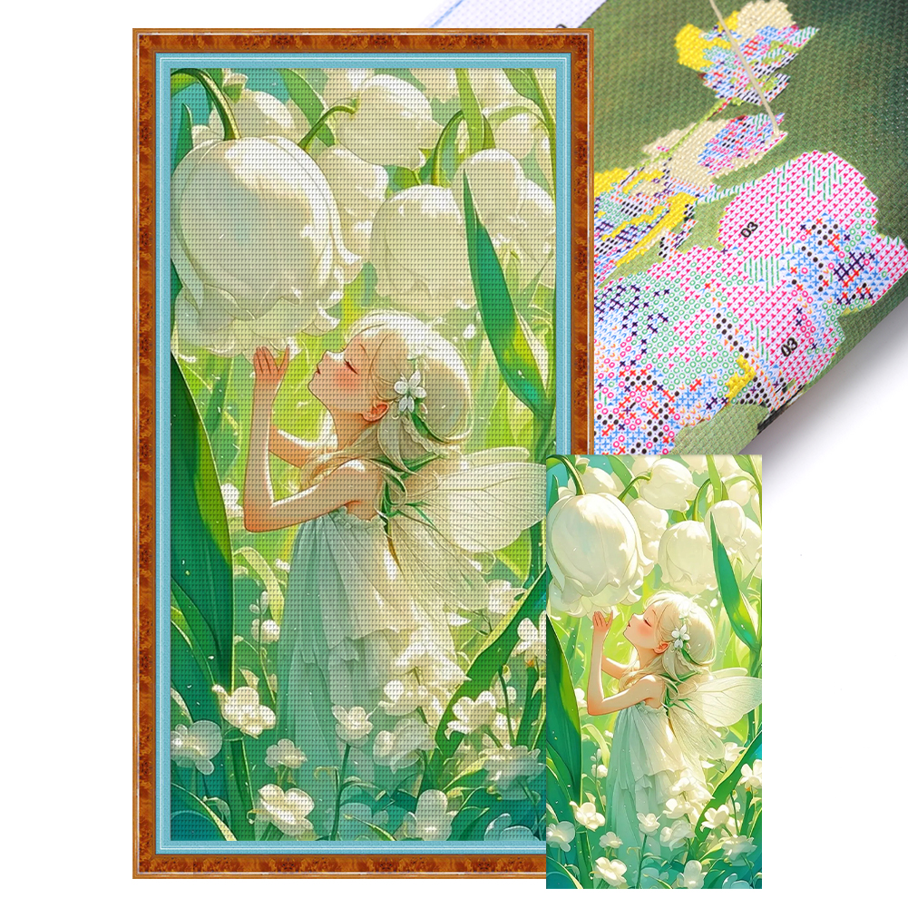 Dream fairy Full 11CT Pre-stamped Canvas(40*80cm) Cross Stitch