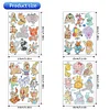 35 PCS DIY Diamond Painting Sticker Gem Sticker Crafts Kits (Elephant Panda Lion)