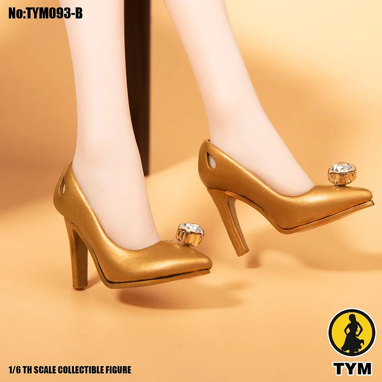 TYM093 1/6 Trendy diamond high heels 12inch Female clothing accessories-aliexpress