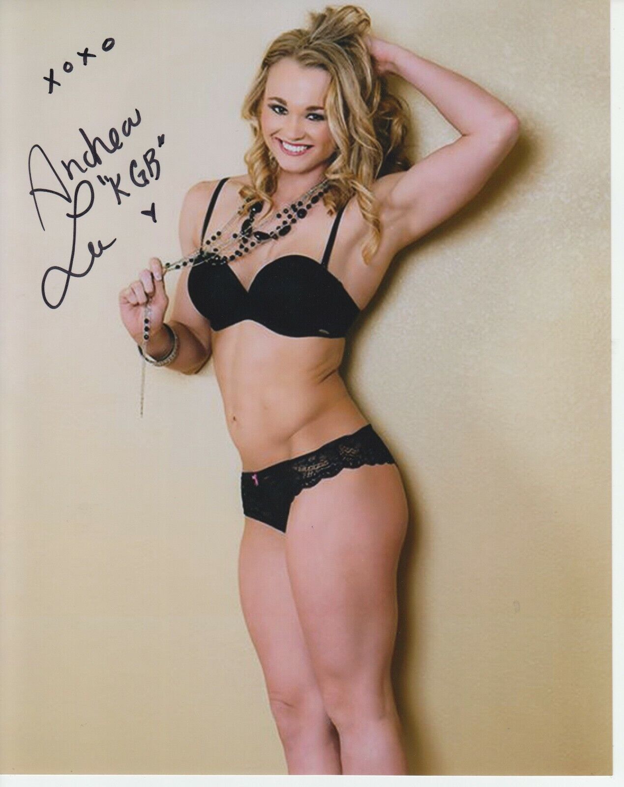 Andrea KGB Lee 8x10 Signed Photo Poster painting W/COA UFC #1