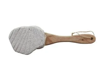 pornhint Pornhint Natural Pumice Stone With Wooden Handle, Cracked Heel, Spa Stone, Bath Accessory
