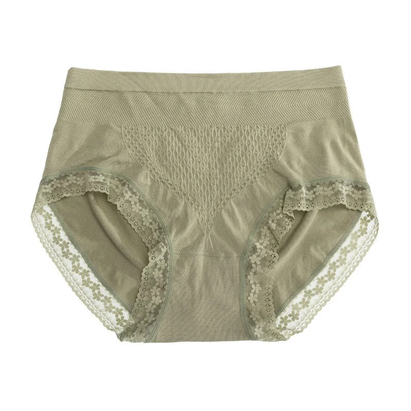 Women's Cotton Underwear New Sexy Lace Panties Mid Waist Soft Underpants Seamless Honeycomb Women's Briefs Female Lingerie
