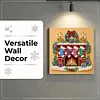 (25x25cm)DIY Pearl Painting Xmas Framed Handmade Pearl Material Art Kit Living Room Decor