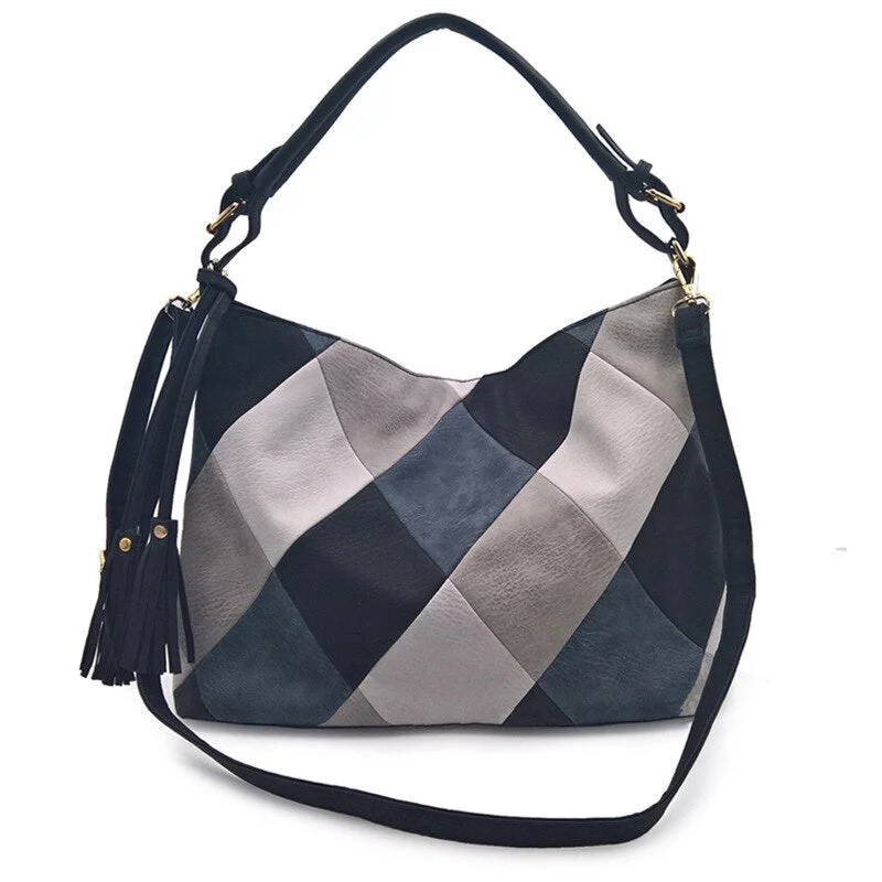 Shoulder Bags For Women 2021 New Trend Luxury Designer Crossbody Leather Fashion Simple Big Shopper Ladies Plaid Tote Handbags