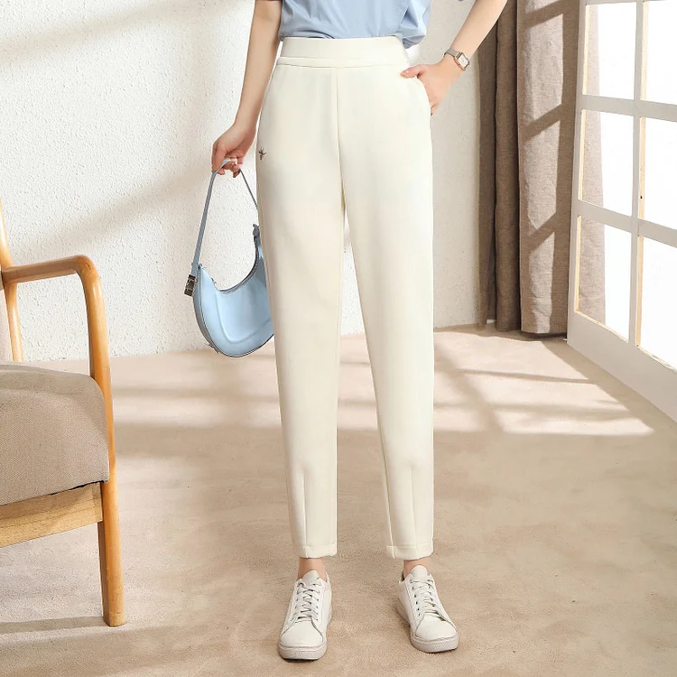 Loose-fitting high-waisted slacks—（Buy 2 pieces for free shipping）