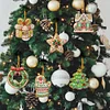 (US Local)6pcs Xmas Cookies  DIY Diamond Painting Art Pendant Wall Door Decoration