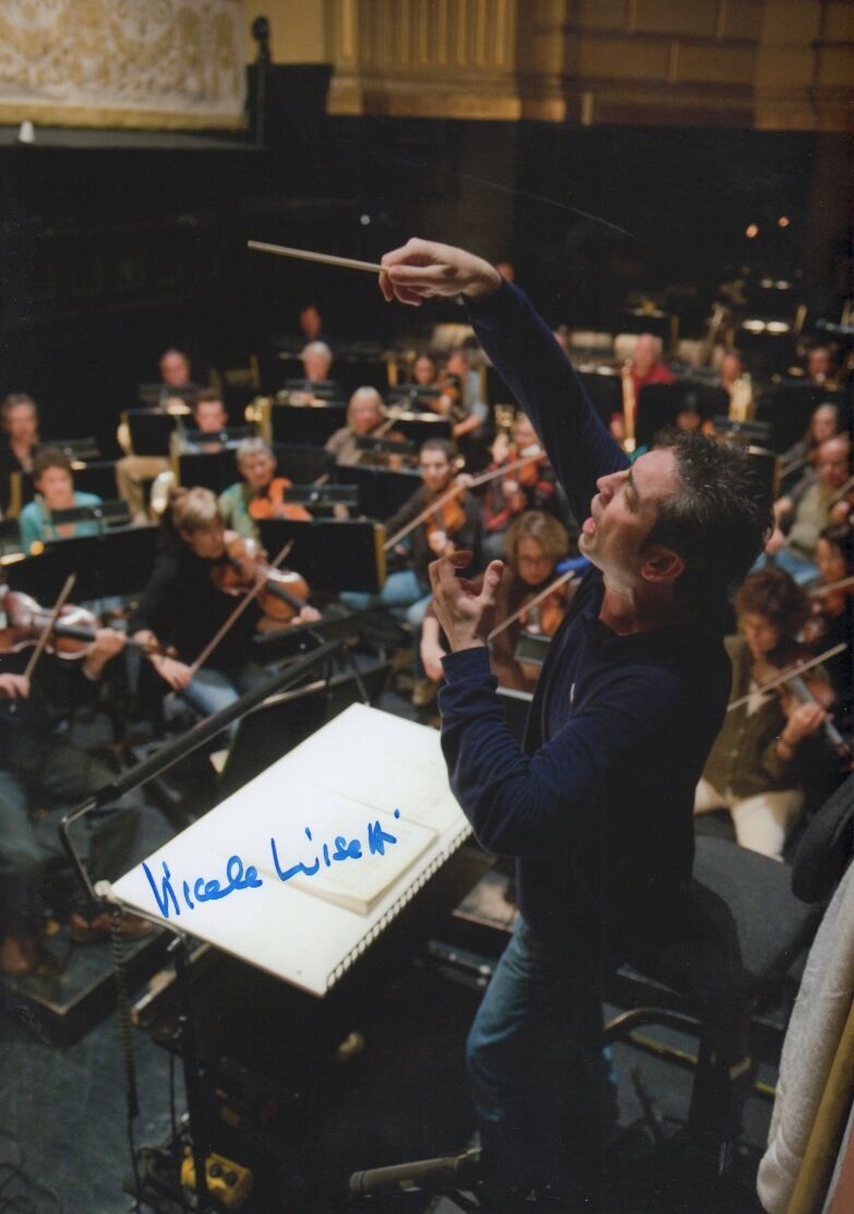 Nicola Luisotti Conductor signed 8x12 inch Photo Poster painting autograph