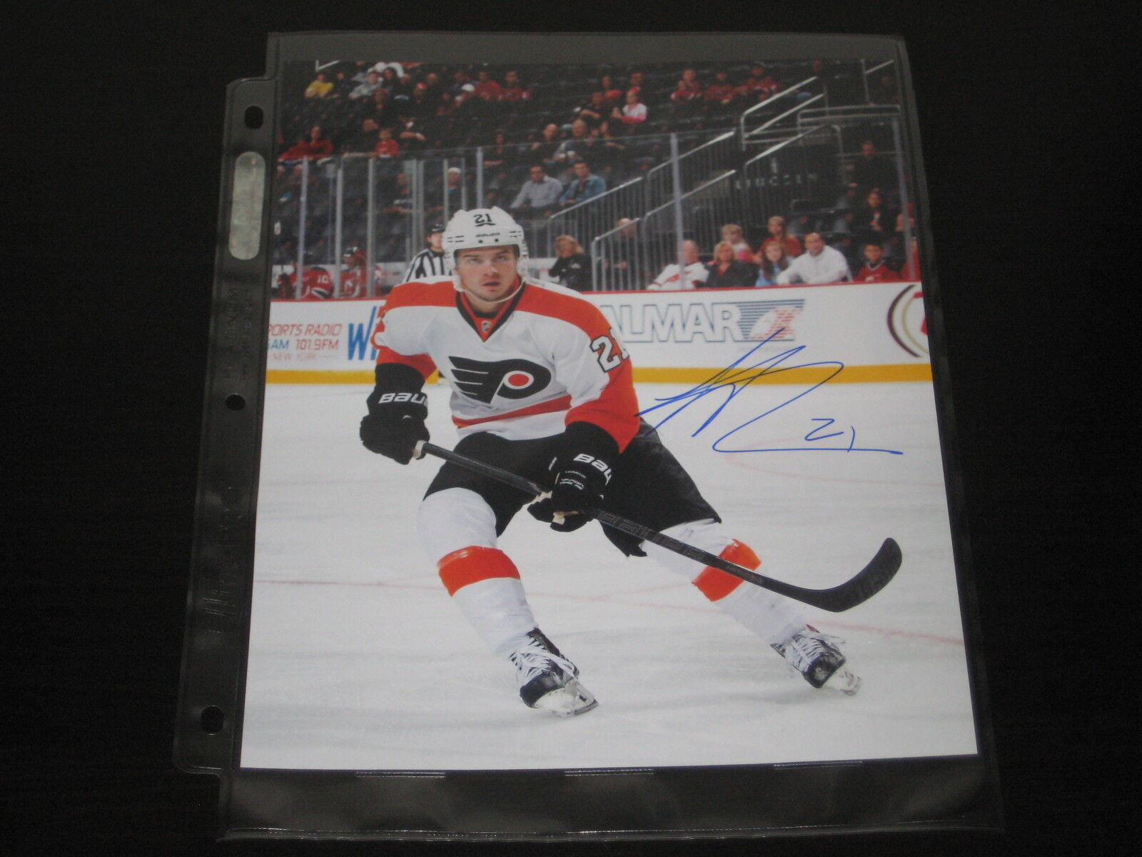 SCOTT LAUGHTON autographed PHILADELPHIA FLYERS 8X10 Photo Poster painting L@@K