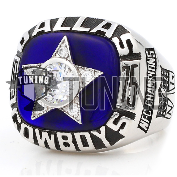 NFL Dallas Cowboys Super Bowl Championship Ring 1995 Silver