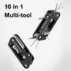 10-in-1 Bicycle Repair Tools Kit Bike Tire Hex Spoke Wrench for Tire Chain Spoke