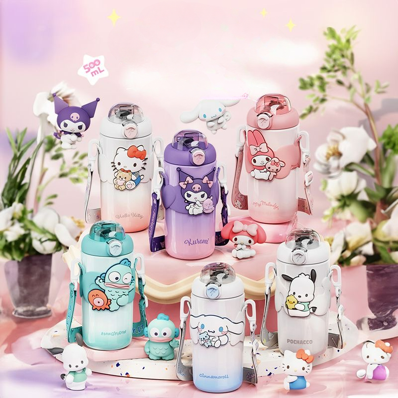 5 Styles Lovely Cartoon Character Bottle ON1065