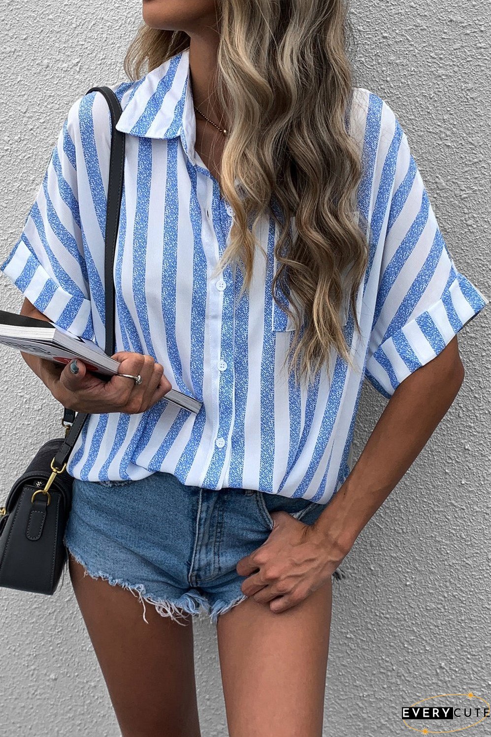 Striped Half Sleeve Shirt