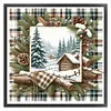 Winter Cabin-11CT Stamped Cross Stitch 40*40cm/15.75*15.75in tapestrymarket