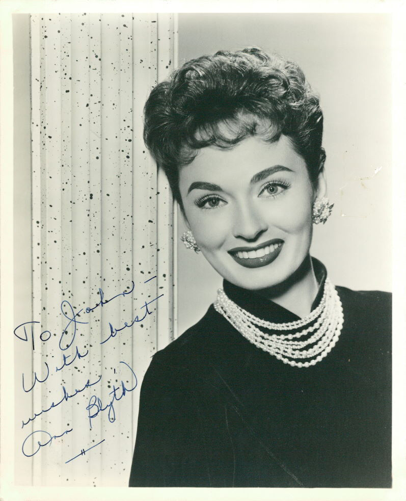 Ann Blyth (Vintage) signed Photo Poster painting COA